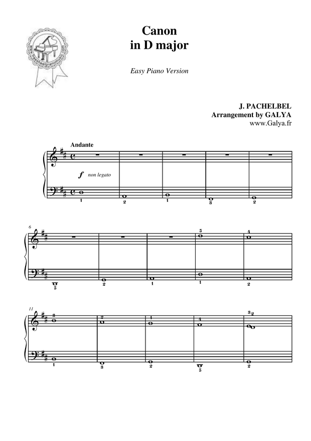 Piano Easy pieces 1