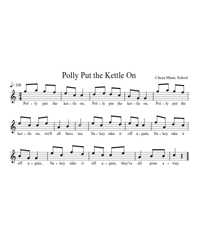 Polly Put the Kettle On preview