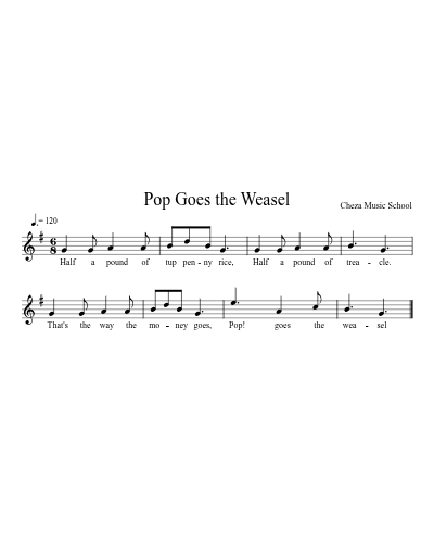 Pop Goes the Weasel preview