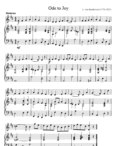 Ode to joy preview