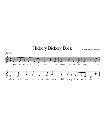 Hickory Dickory Dock preview