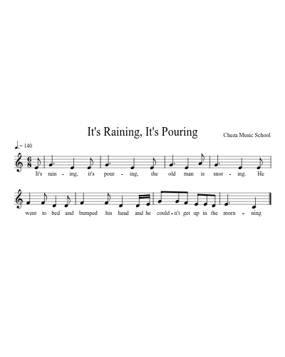 It's Raining, It's Pouring preview