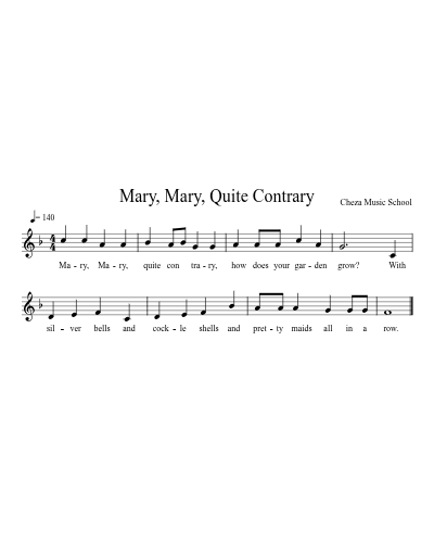 Mary, Mary, Quite Contrary preview