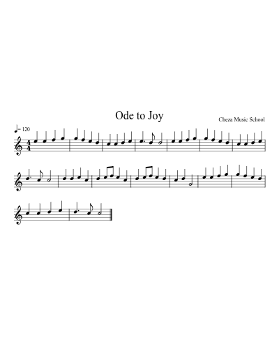 Ode to Joy preview