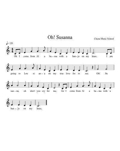 Oh! Susanna preview