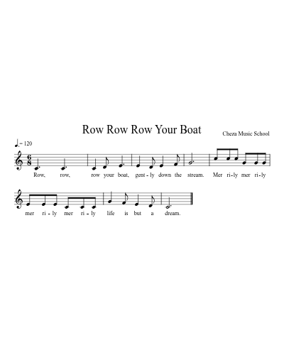 Row Row Row Your Boat preview