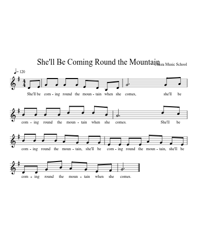 She'll Be Coming Round the Mountain preview