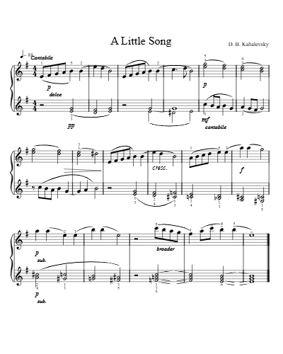 A Little Song preview