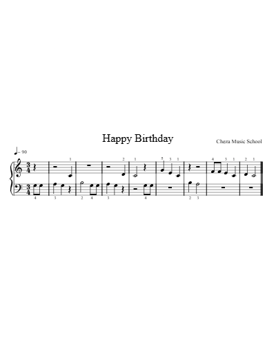 Happy Birthday — piano sheet music