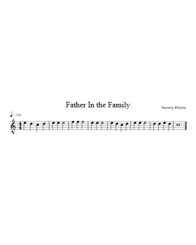Father in the Family — guitar sheet music