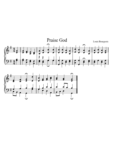 Praise God ( from Whom All Blessings Flow) preview