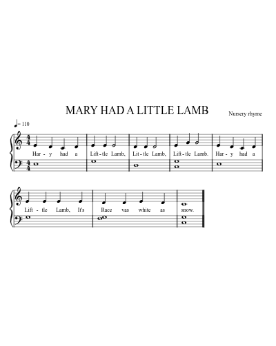Mary Had A Little Lamb (Hands Together) preview