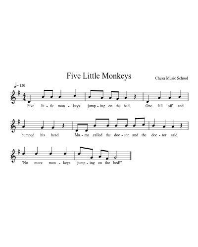 Five Little Monkeys preview
