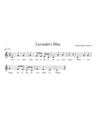Lavender's Blue preview
