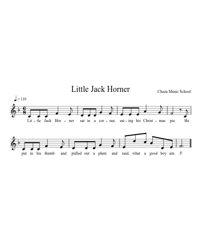 Little Jack Horner preview