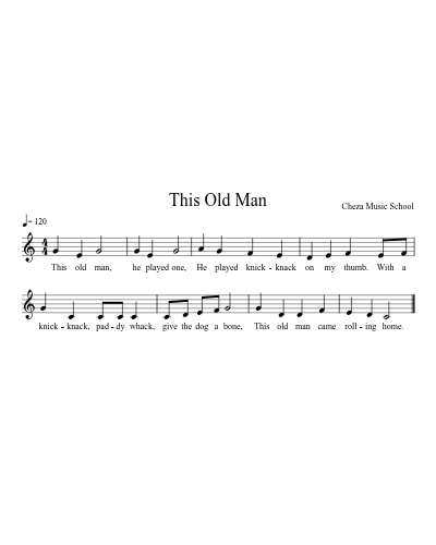 This Old Man preview