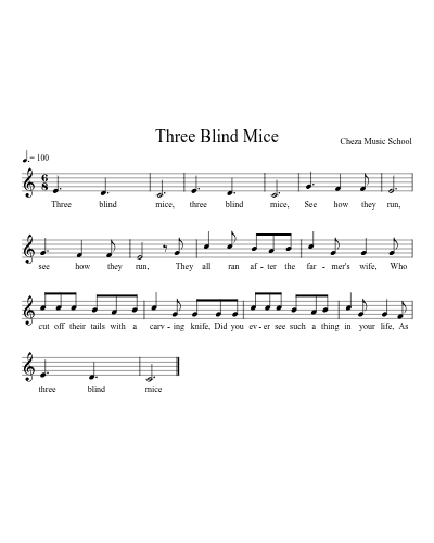 Three Blind Mice preview