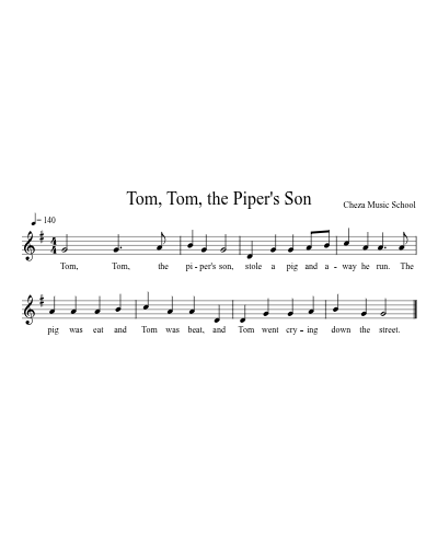 Tom, Tom, the Piper's Son preview