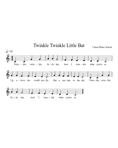 Twinkle Twinkle Little Bat preview