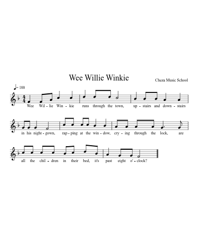 Wee Willie Winkie preview