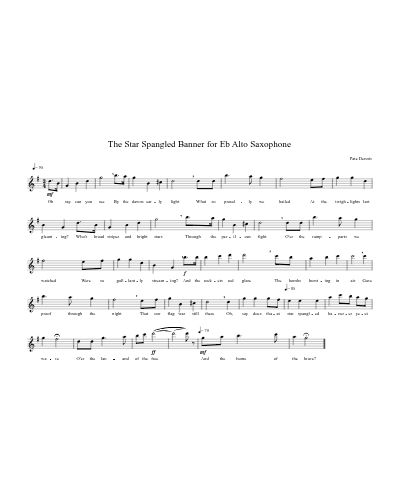Star Spangled Banner preview