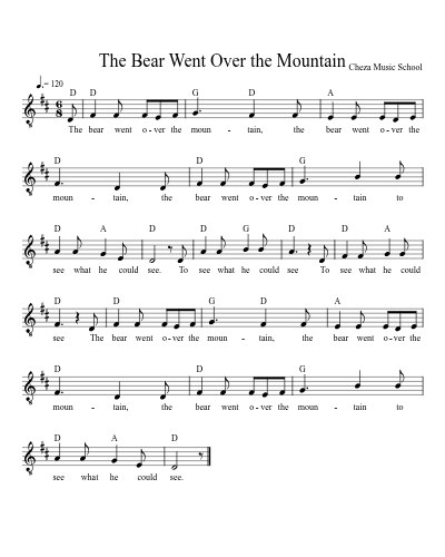 The Bear Went Over the Mountain preview