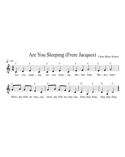 Are You Sleeping (Frere Jacques) preview