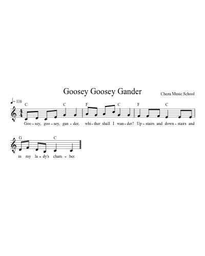Goosey Goosey Gander preview