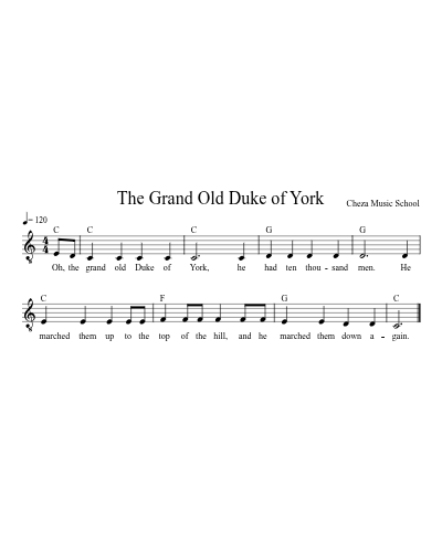 The Grand Old Duke of York preview
