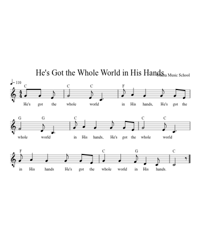 He's Got the Whole World in His Hands preview