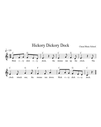Hickory Dickory Dock preview