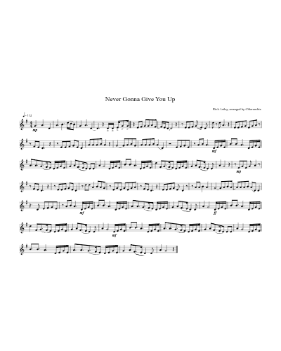 Never Gonna Give You Up preview
