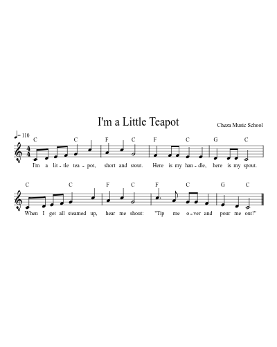 I'm a Little Teapot preview