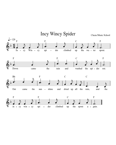Incy Wincy Spider preview