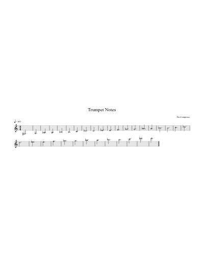 Trumpet Notes preview