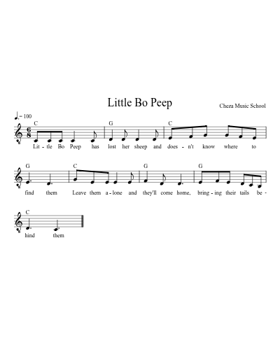 Little Bo Peep preview