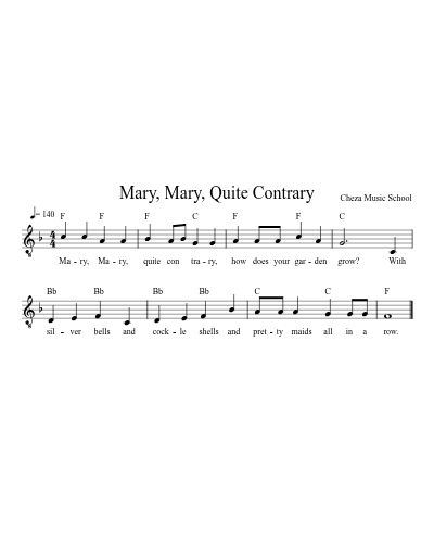 Mary, Mary, Quite Contrary preview