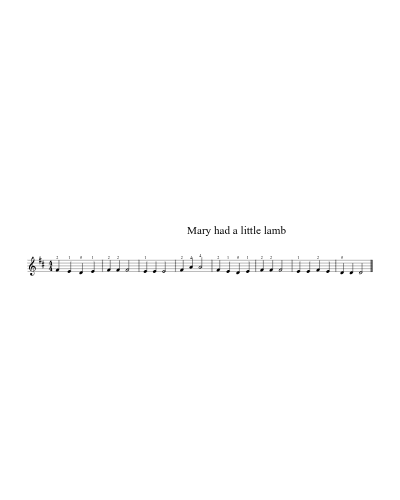 Mary Had A Little Lamb (Violin) preview