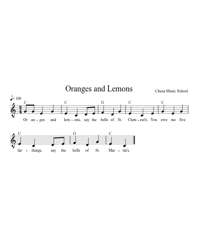 Oranges and Lemons preview