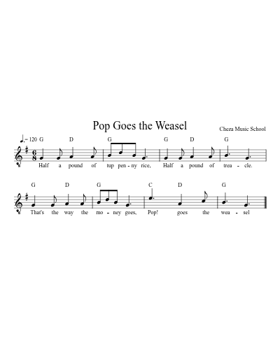 Pop Goes the Weasel preview