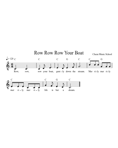 Row Row Row Your Boat preview