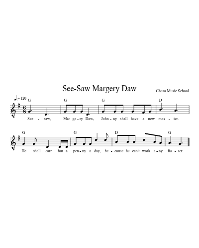 See-Saw Margery Daw preview