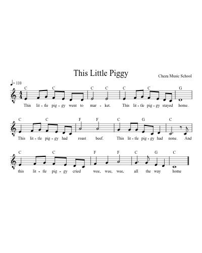 This Little Piggy preview