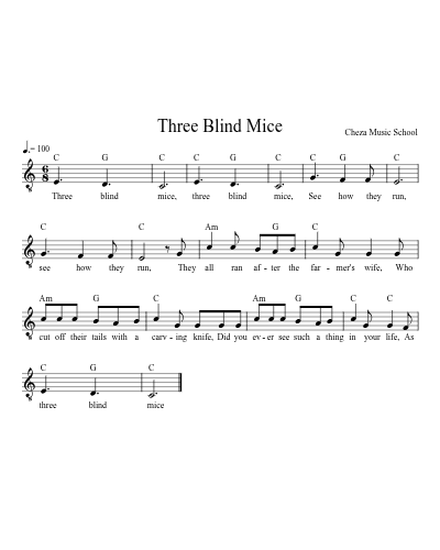 Three Blind Mice preview