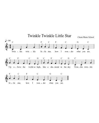 Twinkle Twinkle Little Star preview