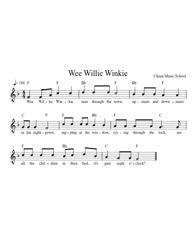 Wee Willie Winkie preview