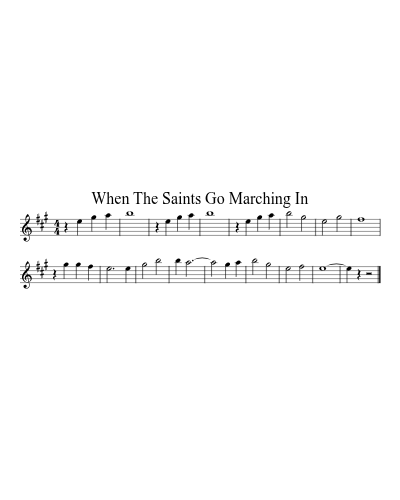 When The Saints Go Marching In preview