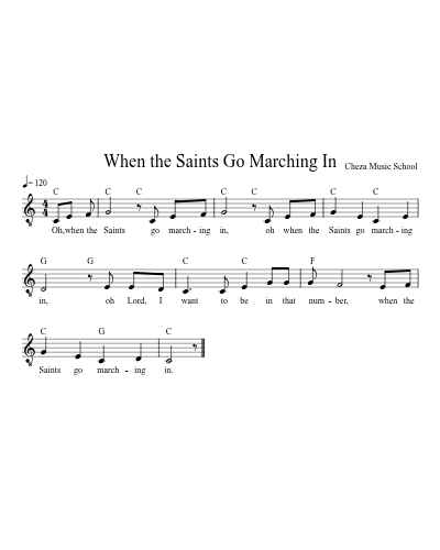 When the Saints Go Marching In preview