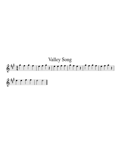 Valley Song preview