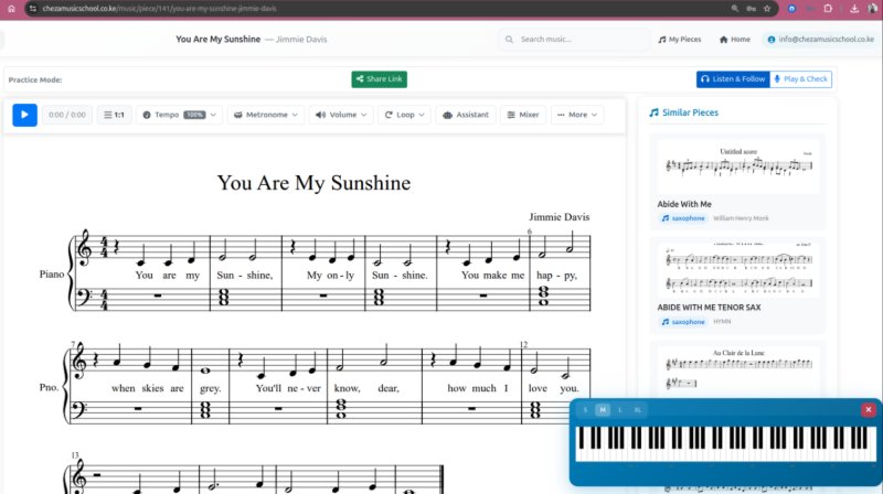 Interactive Music Practice Platform